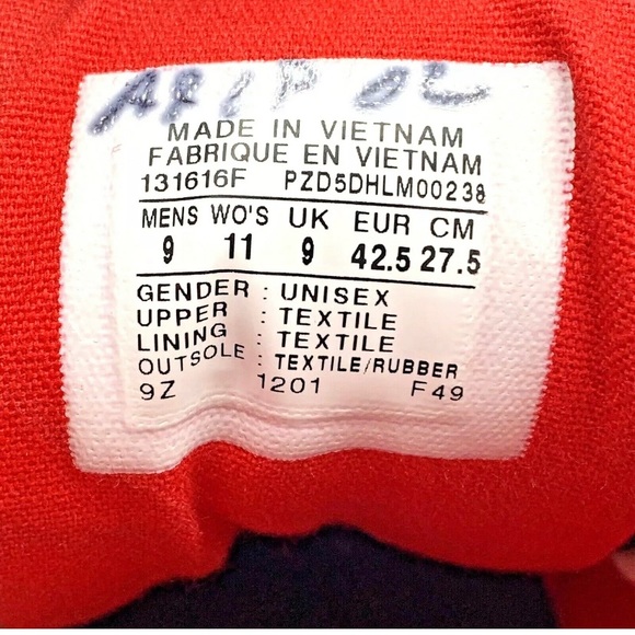 Converse All Star Black Custom Red Fold Down Shoes - Picture 11 of 12